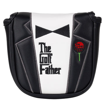 Black and White Stitching Suit Bow Tie Golf Head Cover Set
